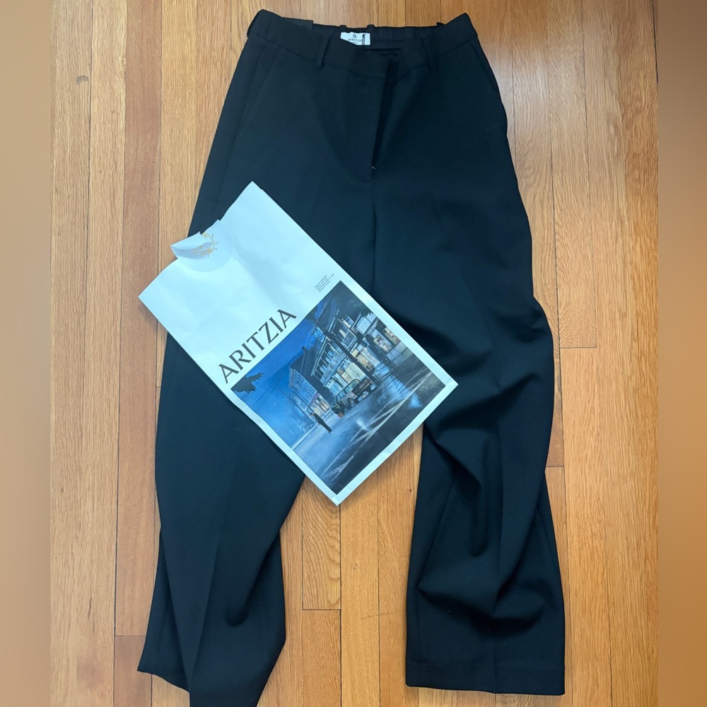 NWT Aritzia agency pant (re)essential 2026 black size 10